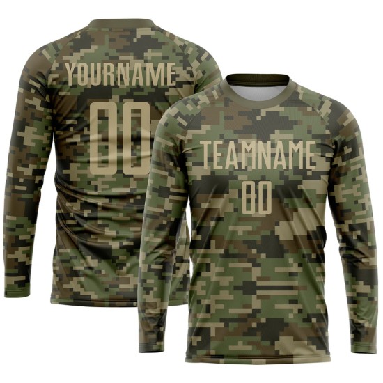 Custom-name team long-sleeve football kits – new sublimation-printed men’s/youth jerseys, made-to-sample design
