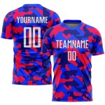 Custom unisex club football kits – short-sleeve style with sublimation logos, Thai-style uniforms