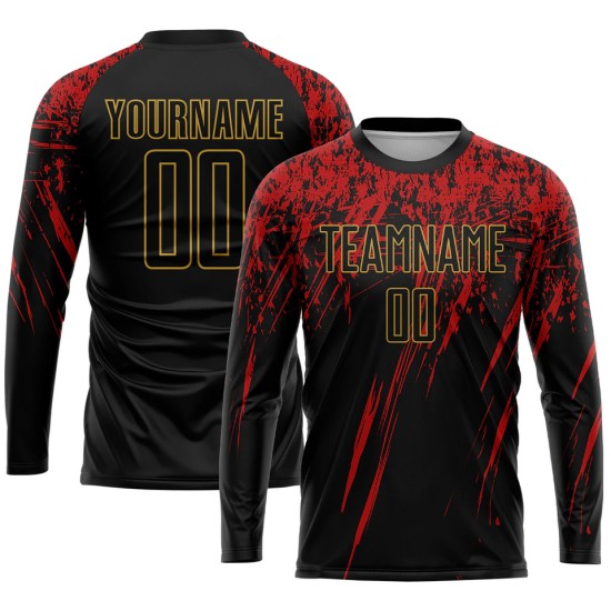 Long-sleeve sublimation-printed shirts – buy new-design premium football jerseys for teams and clubs