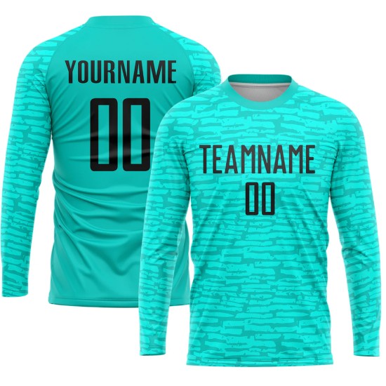 Long-sleeve sublimation-printed shirts – buy new-design premium football jerseys for teams and clubs