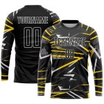 Custom-name team long-sleeve football kits – new sublimation-printed men’s/youth jerseys, made-to-sample design